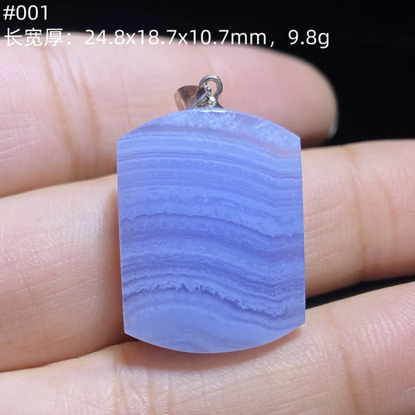 Blue Lace Agate Pendant-ToShay.org