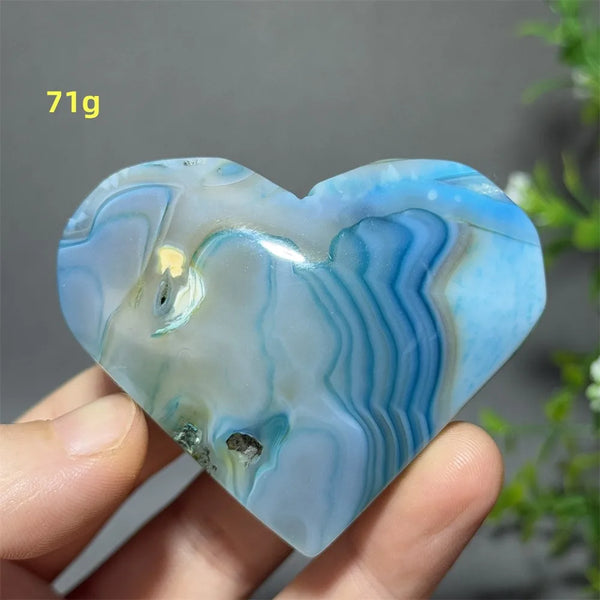 Blue Agate Heart-ToShay.org