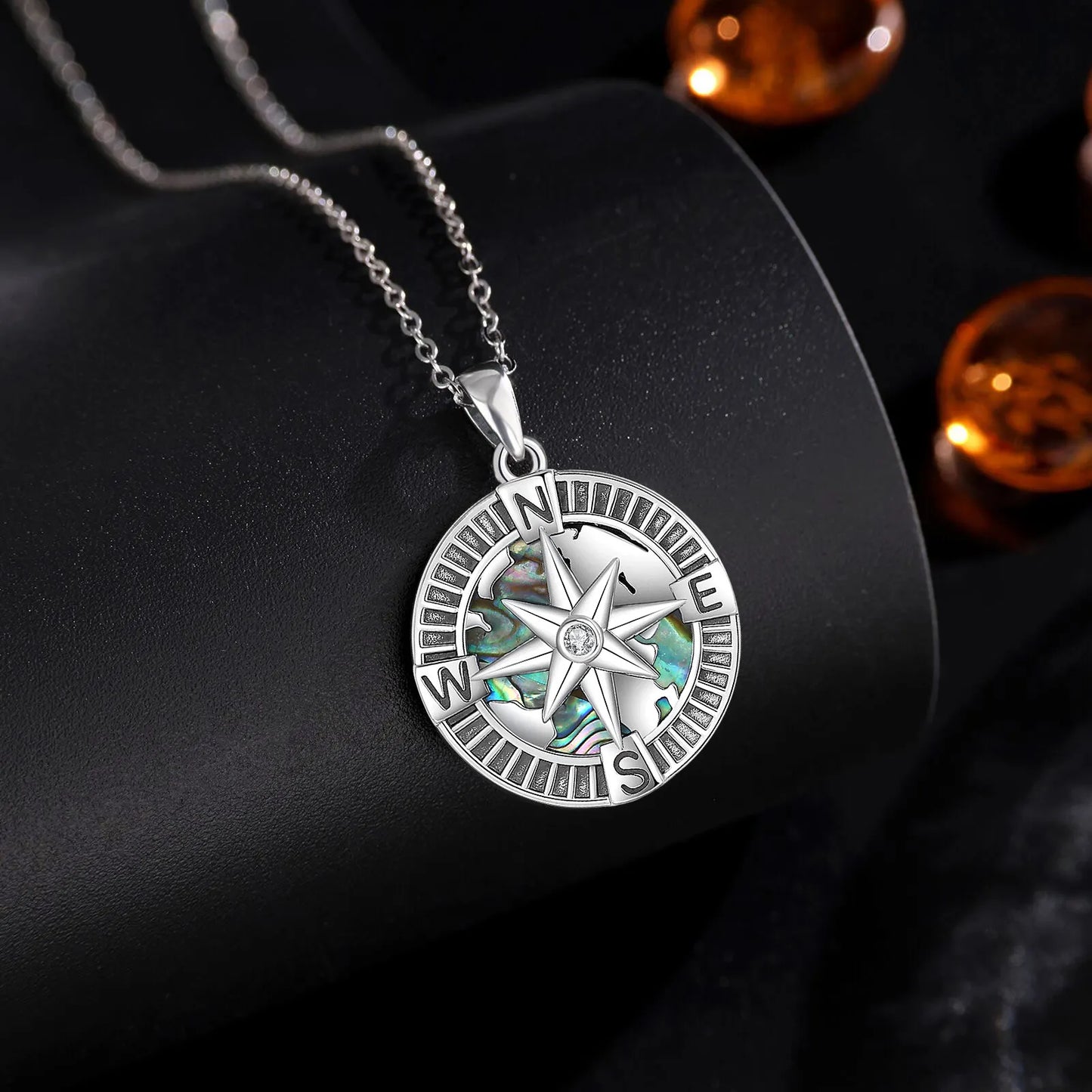 Silver Compass Pendant-ToShay.org