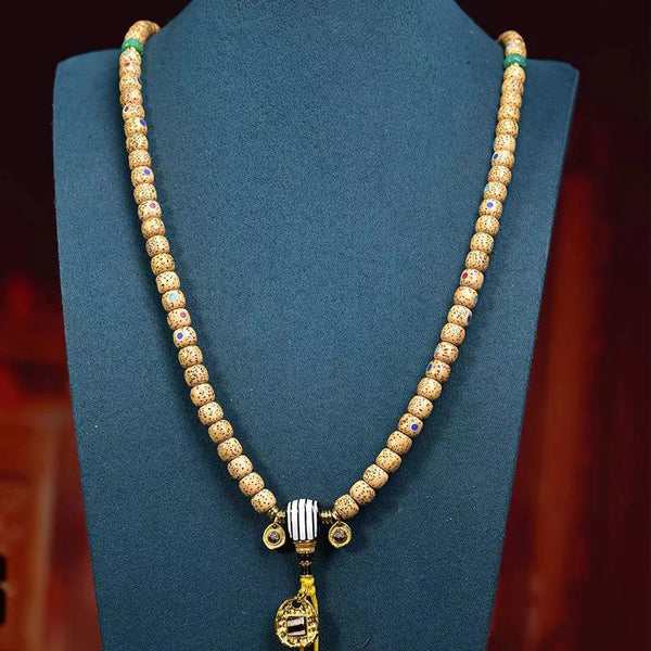 Brown Bodhi Seed Buddha Beads-ToShay.org