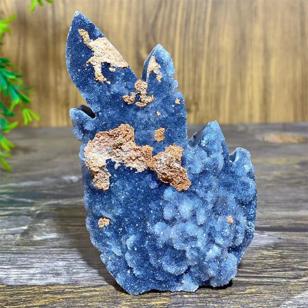Blue Sphalerite Druzy Flame-ToShay.org