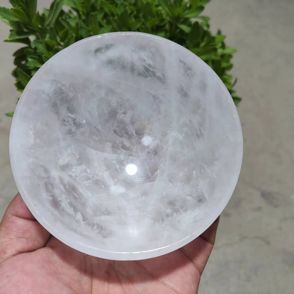 White Quartz Bowl-ToShay.org