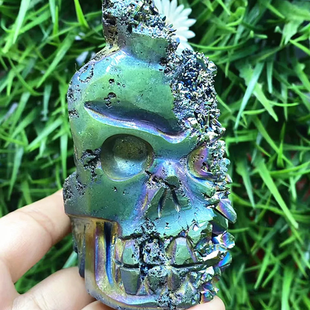 Mixed Crystal Cluster Skulls-ToShay.org