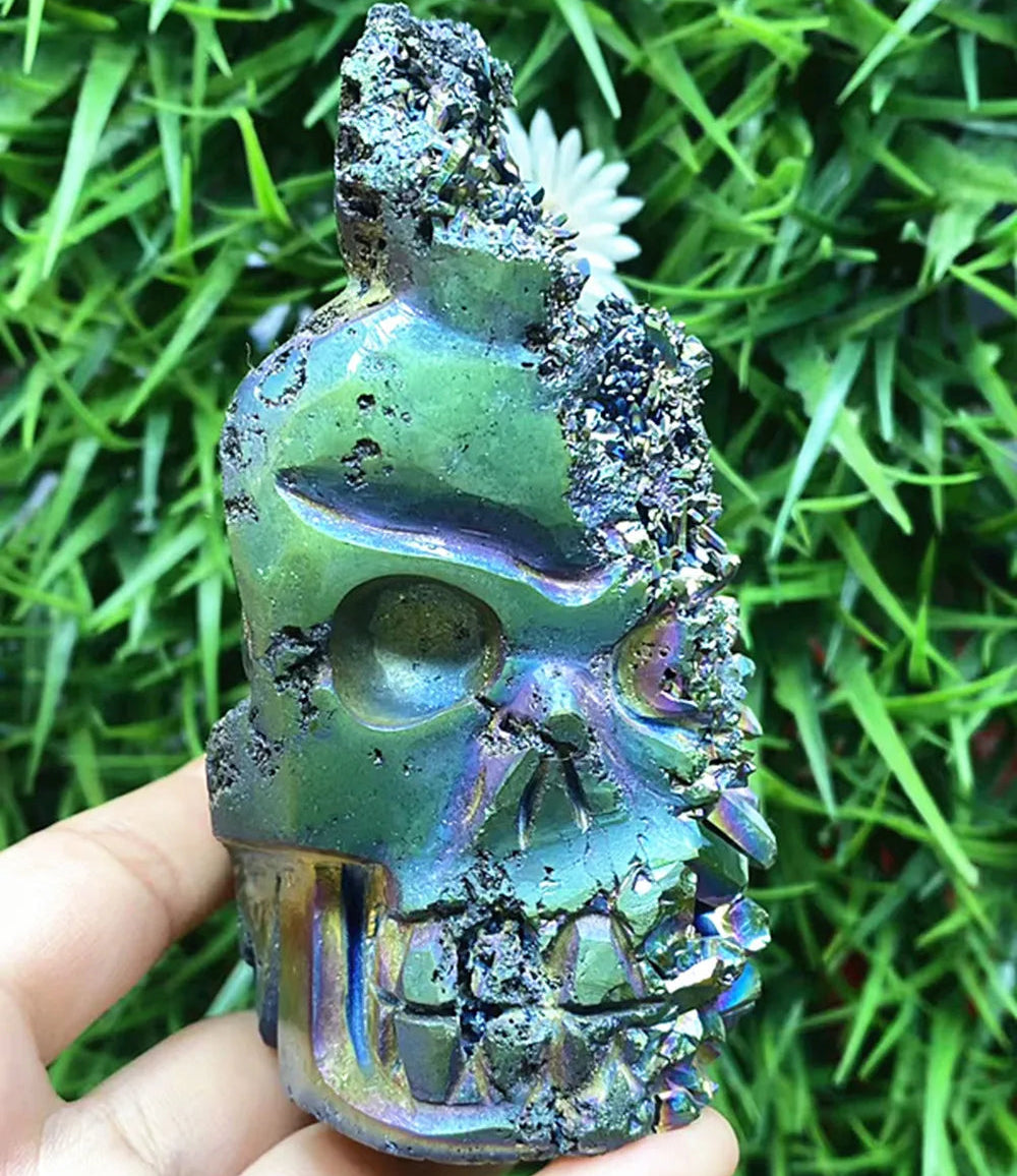 Mixed Crystal Cluster Skulls-ToShay.org
