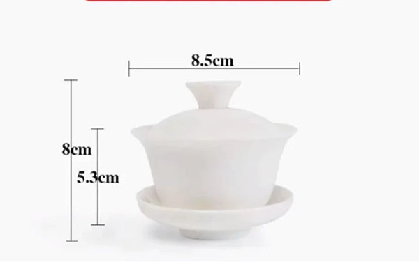 White Porcelain Tea Bowls-ToShay.org