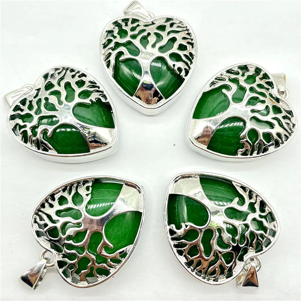 Mixed Crystal Quartz Tree Pendants-ToShay.org