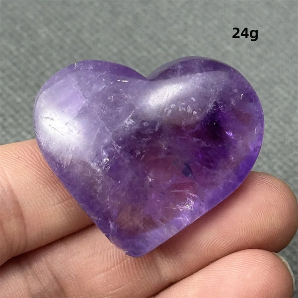 Purple Amethyst Heart-ToShay.org