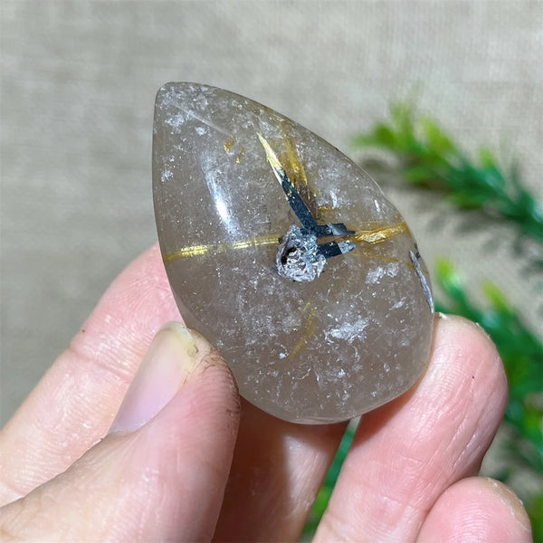Gold Rutile Quartz Pendant-ToShay.org