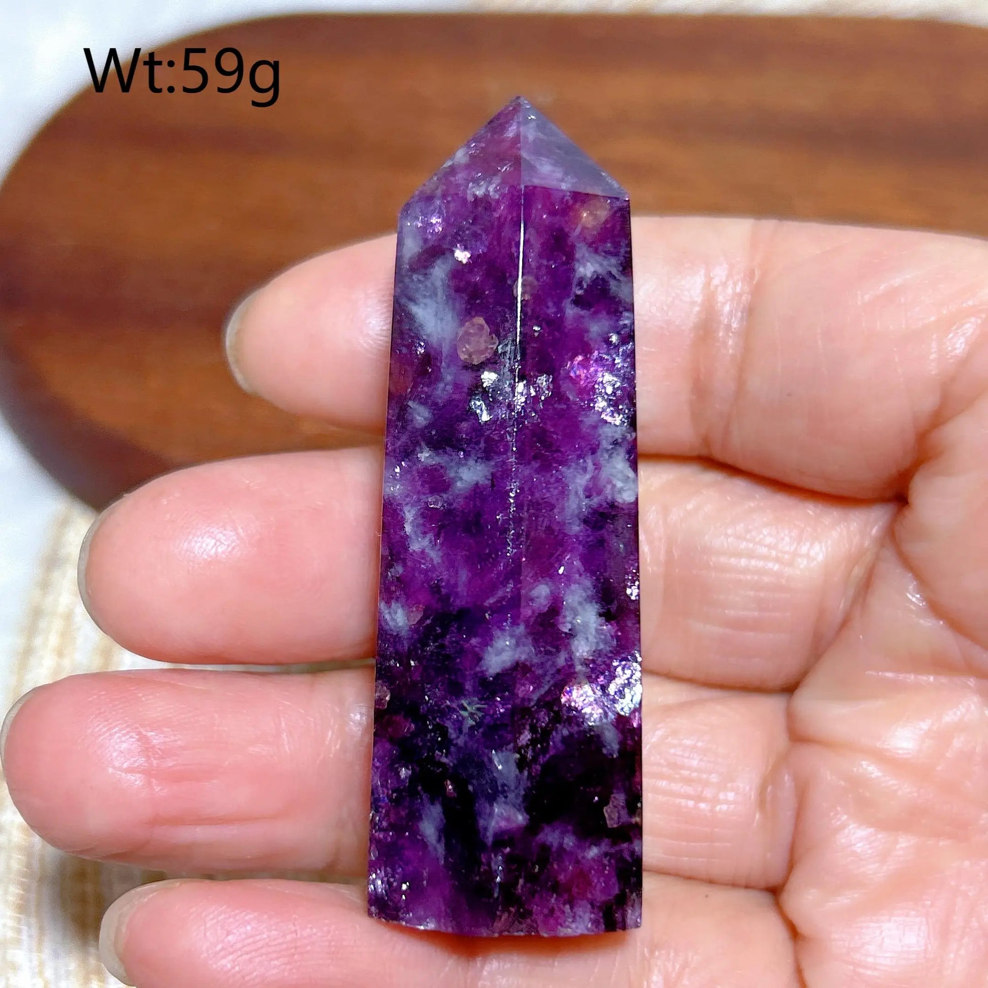 Purple Lepidolite Point-ToShay.org