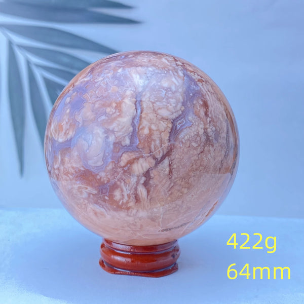 Pink Rose Hermosa Quartz Ball-ToShay.org