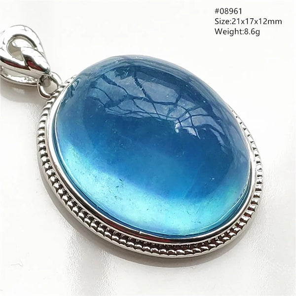 Blue Aquamarine Pendant-ToShay.org