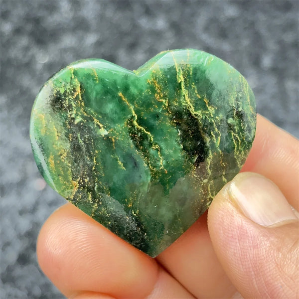 Green Emerald Stone Heart-ToShay.org