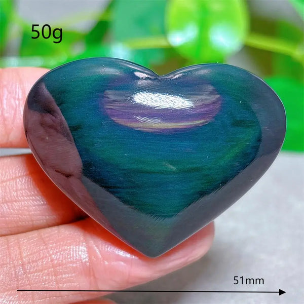 Rainbow Obsidian Heart-ToShay.org
