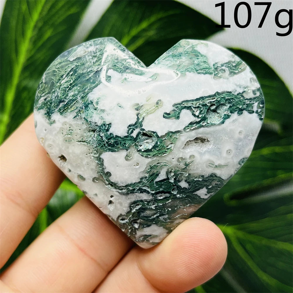 Green Moss Agate Heart-ToShay.org
