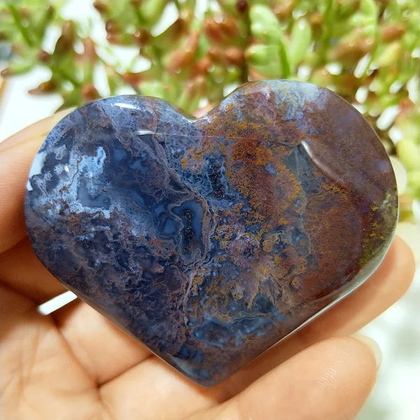 Green Moss Agate Heart-ToShay.org