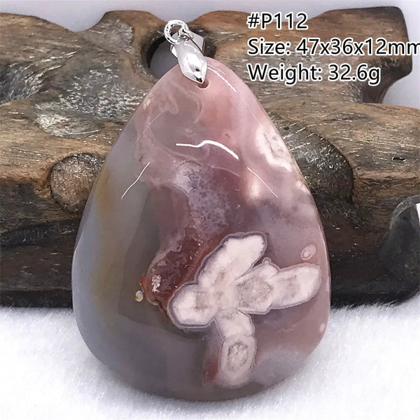 Pink Cherry Agate Pendant-ToShay.org
