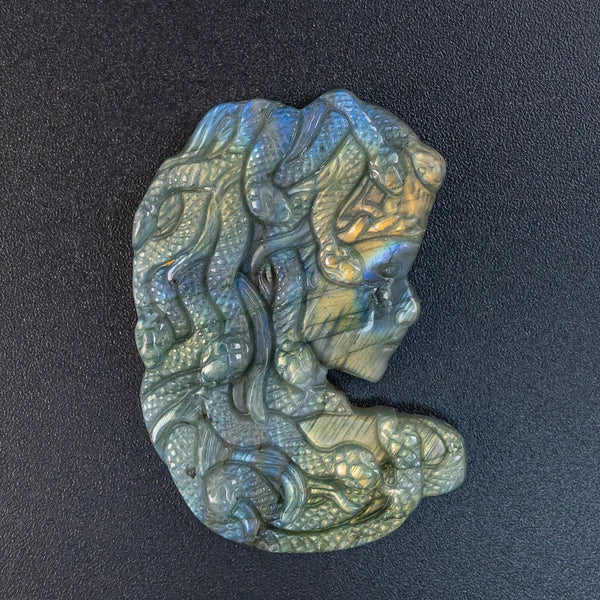Blue Flash Labradorite Medusa-ToShay.org