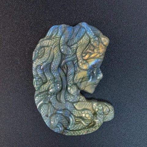 Blue Flash Labradorite Medusa-ToShay.org