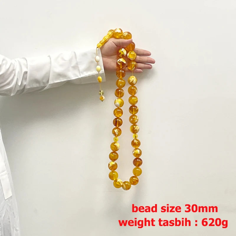 Yellow Insect Beads Tasbih-ToShay.org