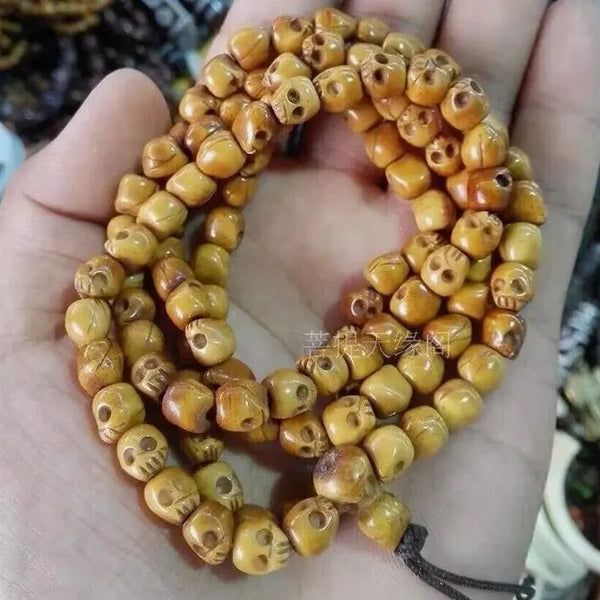 Tibetan Yak Bone Skull Beads-ToShay.org