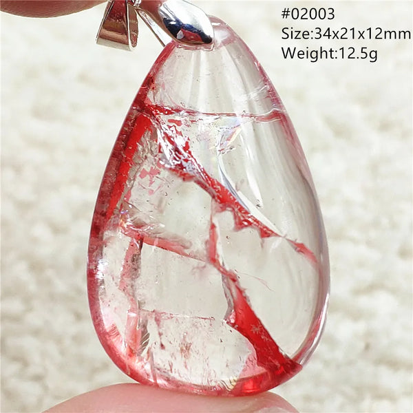 Red Limonite Quartz Pendant-ToShay.org