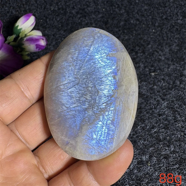 Blue Moonstone Palm Stone-ToShay.org