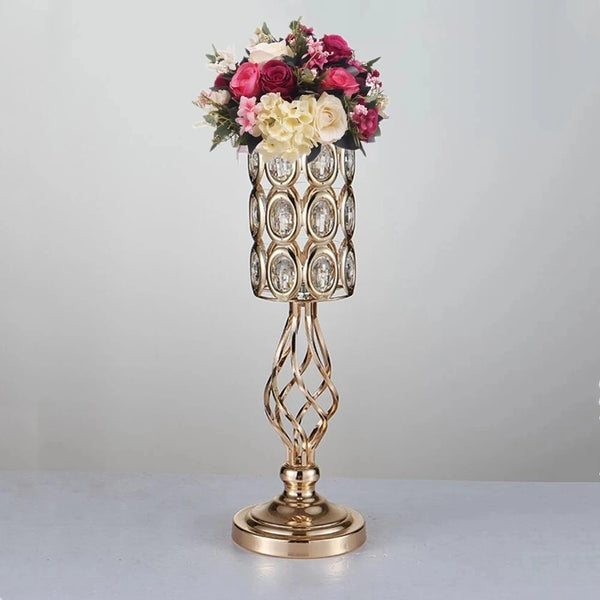 Gold Crystal Candle Holders-ToShay.org