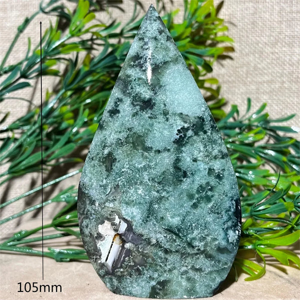 Green Moss Agate Flame-ToShay.org