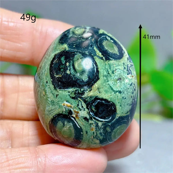 Green Malachite Palm Stone-ToShay.org
