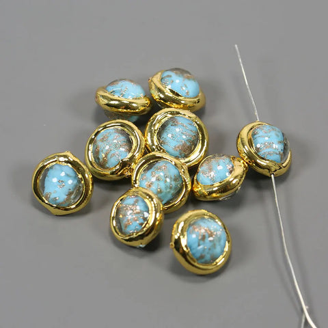Blue Moss Glass Beads-ToShay.org