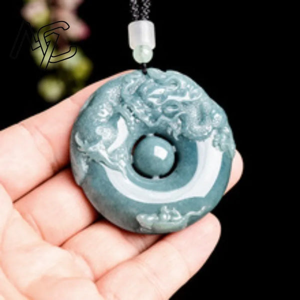 Blue Jade Rat Pendant-ToShay.org
