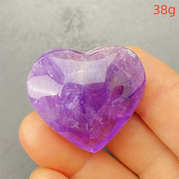 Purple Amethyst Hearts-ToShay.org