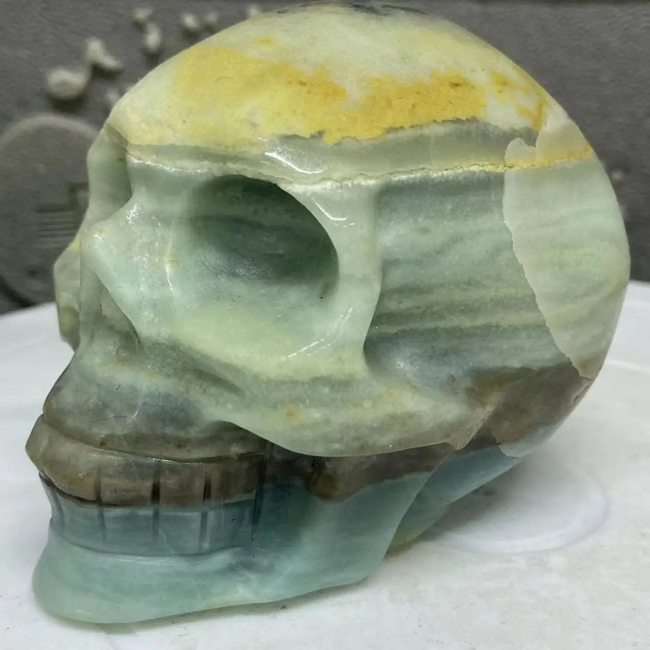 Blue Amazon Crystal Skull-ToShay.org