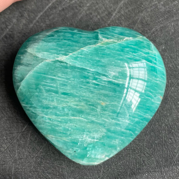 Blue Amazonite Heart-ToShay.org