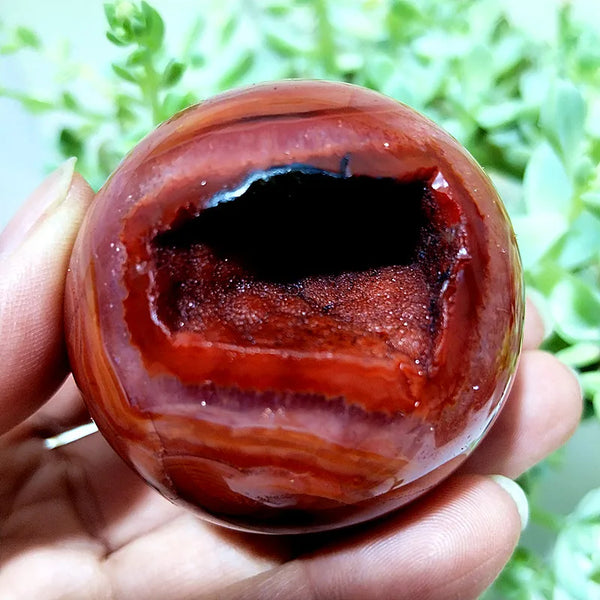 Red Agate Crystal Ball-ToShay.org