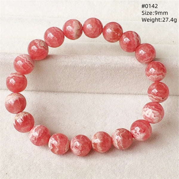 Red Rhodochrosite Bracelet-ToShay.org