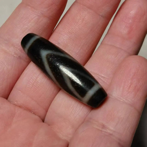 Tibetan Tiger Tooth Dzi Bead-ToShay.org
