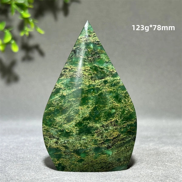 Green Emerald Agate Torch-ToShay.org