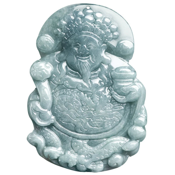 Green Jadeite RuYi Pendant-ToShay.org