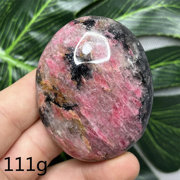 Pink Rhodonite Palmstone-ToShay.org