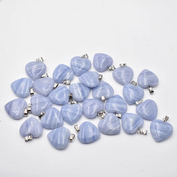 Blue Striped Agate Heart-ToShay.org