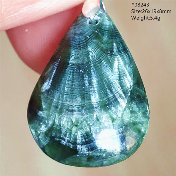 Green Seraphinite Pendant-ToShay.org