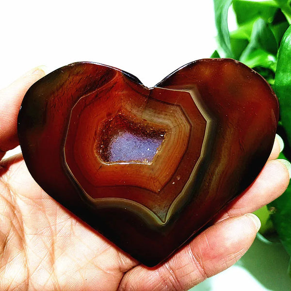 Red Agate Geode Hearts-ToShay.org