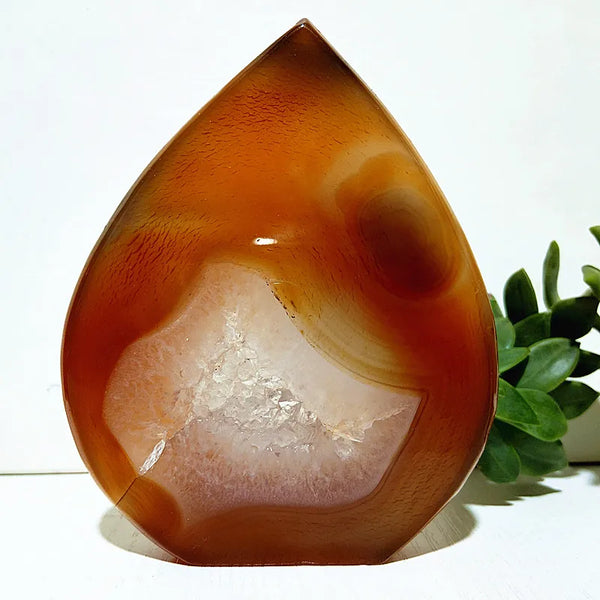 Red Agate Druzy Torch-ToShay.org