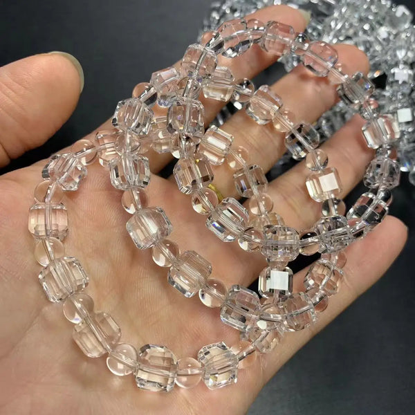 Clear Crystal Cube Beads-ToShay.org
