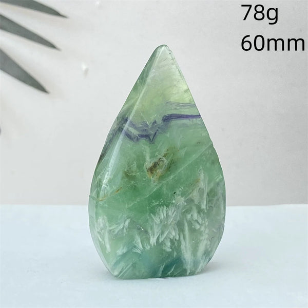 Green Feather Fluorite Torch-ToShay.org