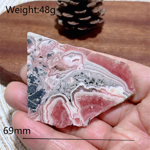 Pink Rhodochrosite Slab-ToShay.org