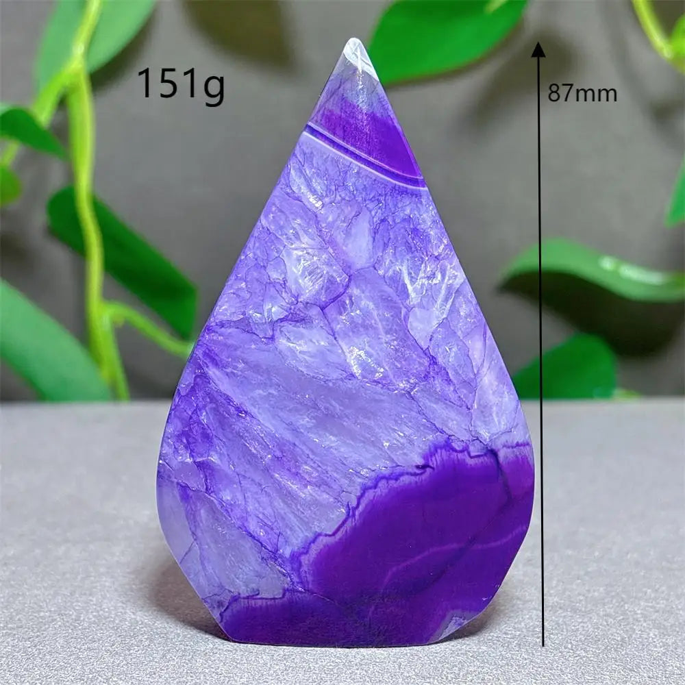 Violet Striped Agate Flame-ToShay.org