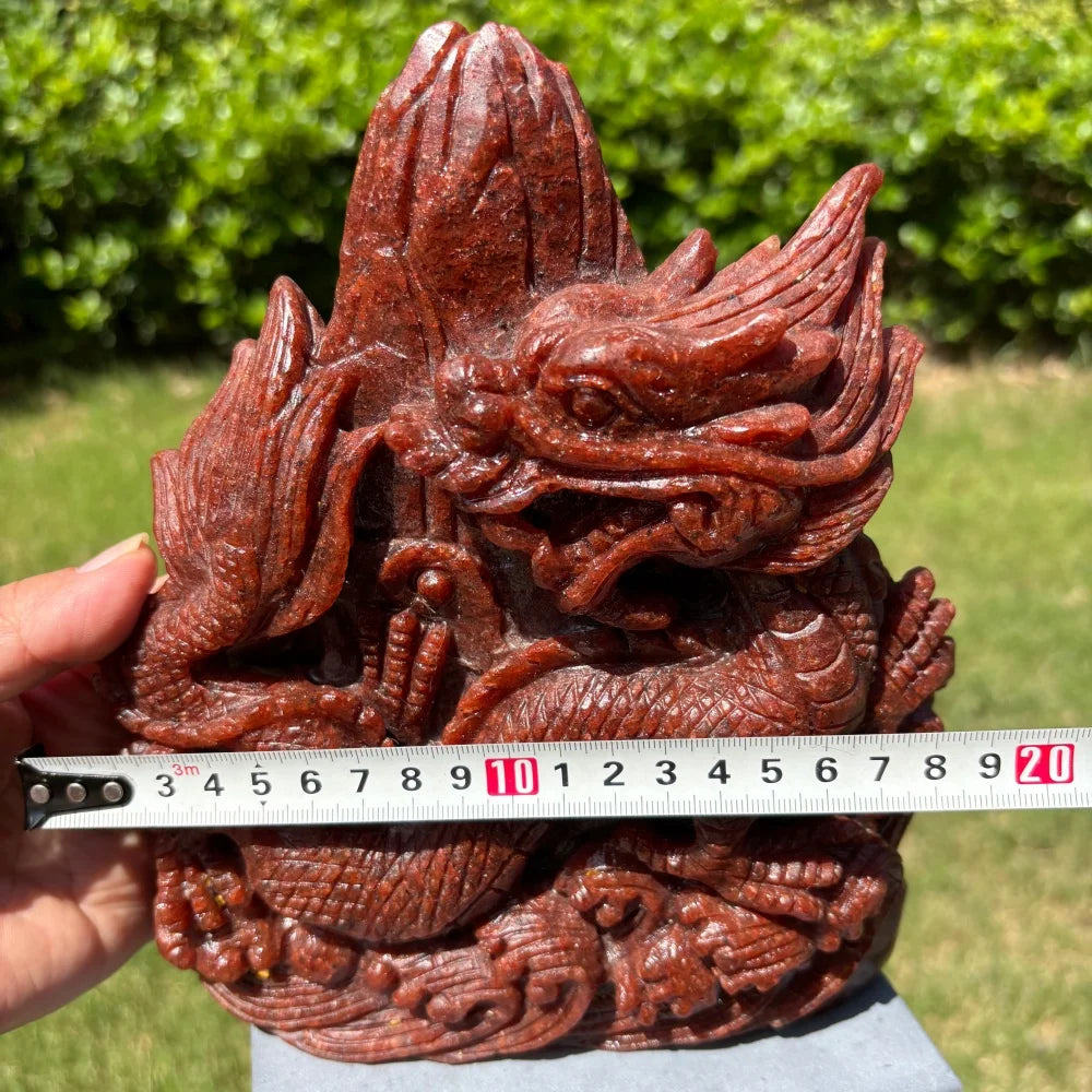 Red Strawberry Quartz Dragon-ToShay.org