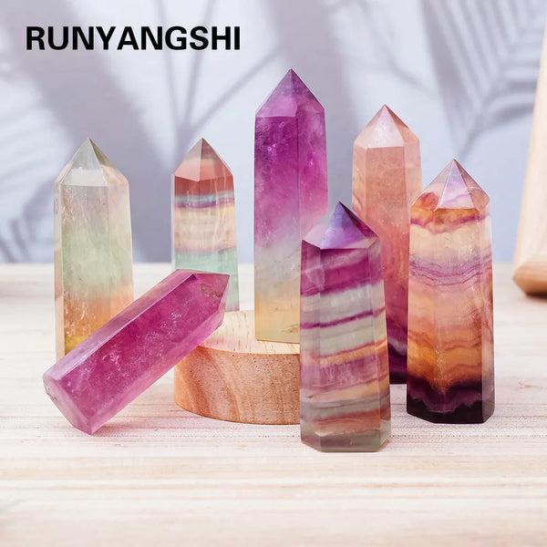 Rainbow Fluorite Hexagonal Column-ToShay.org